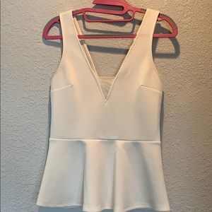 Peplum tank